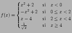 $ f(x)=$